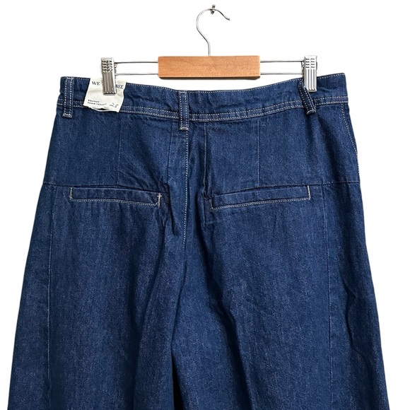Free People We The Free Equinox Denim Trousers in Ritual Blue - Picture 9 of 13